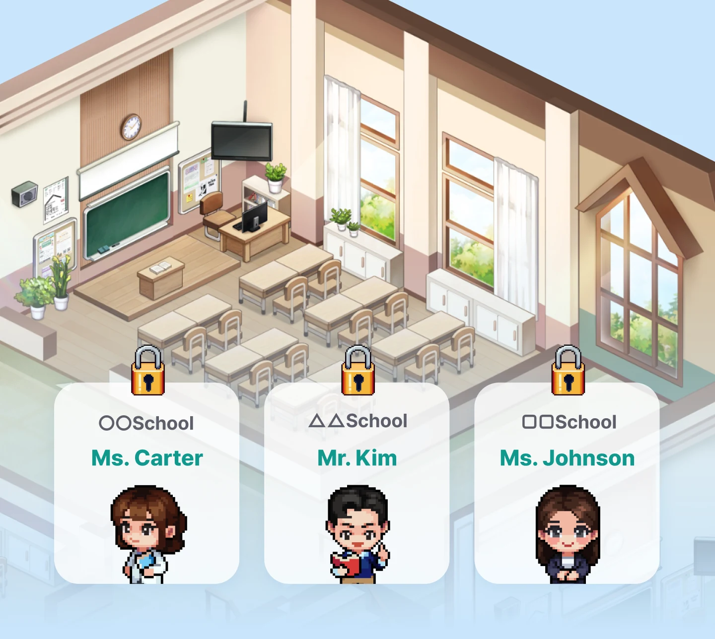 Private Spaces for each school